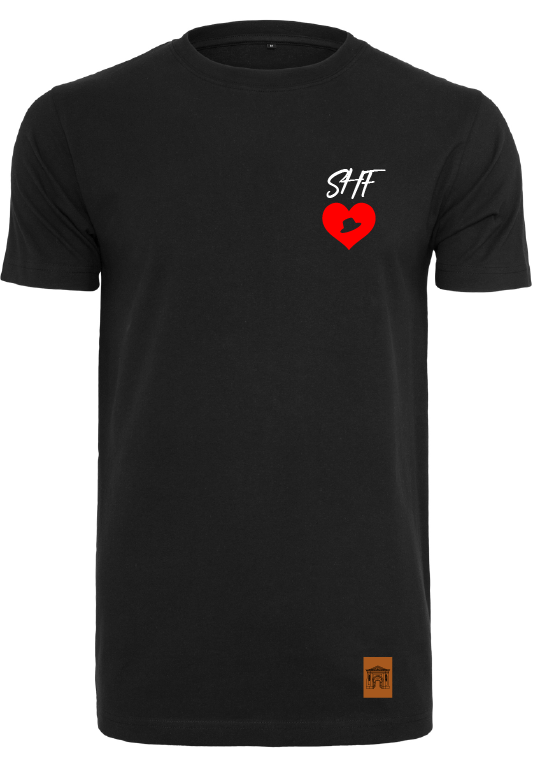SHF Herz Shirt schwarz